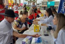 Unifev e Rotary Clubes se mobilizam contra a poliomielite em evento na Praça Cívica