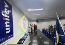 Colégio Unifev promove cerimônia de troca de faixas de judô