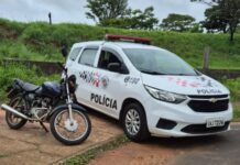 Polícia Militar recupera motocicleta furtada em Votuporanga