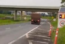 Motoristas reclamam de medidor de velocidade instalado às margens da Rodovia Euclides da Cunha