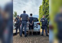 Jovem é preso suspeito de perfurar mulher com vidro e tentar estuprá-la em Pereira Barreto