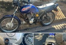 Adolescente é apreendido com moto apresentando sinais de identificação adulterados