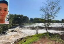 Bombeiros encerram buscas por jovem que desapareceu há oito dias em cachoeira de Palestina