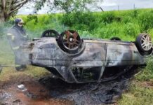 Capotamento deixa quatro feridos em Jales