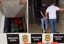 Polícia apreende 42 tabletes de drogas em buraco com piso falso em casa de Rio Preto