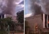 Incêndio de grande proporção destrói galpão de reciclagens em Birigui