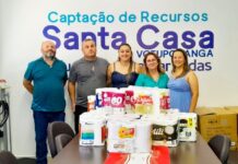 Escolas de Parisi fazem doação para Santa Casa de Votuporanga