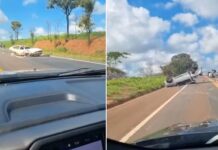 Homem morre em acidente entre três veículos em rodovia de Andradina; seis pessoas ficaram feridas