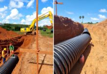 Saev Ambiental substitui interceptores da rede coletora de esgotos