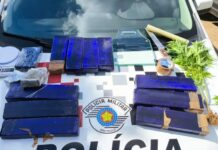 Polícia Militar apreende 11 quilos de maconha em Auriflama