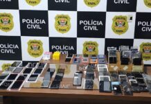 Operação apreende 339 celulares roubados ou furtados