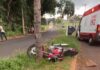 Motociclista bate em coqueiro e fica ferido em Votuporanga