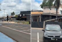 Caminhão derruba quatro postes no Parque da Cultura