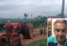 Idoso morre após ser atropelado pelo próprio trator em distrito de Tanabi