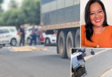 Motociclista morre após ser atropelada por caminhão em Glicério