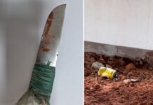 Cabo Renato Abdala encontra faca e cachimbo improvisado em escola na zona sul