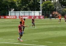 São Paulo retoma treinamentos com Wendell em campo e sob olhares de auxiliar da Seleção