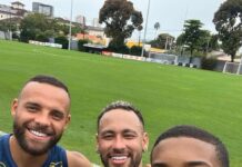 Neymar trabalha com reservas, e Soteldo é dúvida para quarta-feira