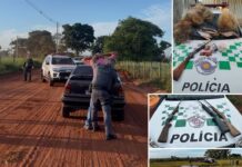 Polícia desarticula organização criminosa, apreende armas, carne ilegal e munições