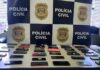 Polícia apreende mais de 100 celulares em operação contra receptação e roubo na região