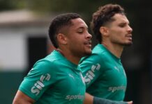 Palmeiras treina finalizações e pode ter mudança no time para a final