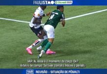 FPF divulga VAR de pênalti para o Palmeiras contra o São Paulo: “Calço na perna esquerda”