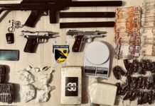 Polícia é acionada para ocorrência de disparo de arma e encontra homem com o corpo pegando fogo