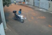 Guarda municipal tem arma e moto furtadas após atropelar mulher e cair em avenida de Rio Preto