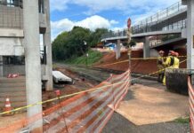 Laudo aponta que queda de parte da passarela que deixou trabalhadores feridos ocorreu por falhas nas soldas