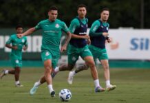 Marcos Rocha e Paulinho trabalham com elenco; Veiga não precisará de cirurgia