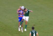 CBF divulga análise do VAR em pênalti de Naves, do Palmeiras, para o Fortaleza