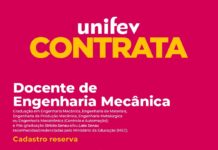 Unifev contrata docente para o curso de Engenharia Mecânica
