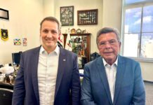 Carlão Pignatari se reúne com secretário Guilherme Derrite e solicita mais efetivo para PM do Interior