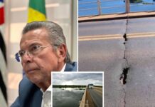 Deputado Carlão Pignatari pede vistoria urgente na ponte da Água Vermelha entre SP e MG