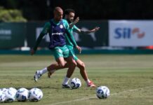 Palmeiras treina com Felipe Anderson, e Bruno Rodrigues dá novo passo para voltar a atuar