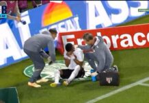 Wendell se reapresenta no São Paulo após choque de cabeça e faz trabalhos no Reffis