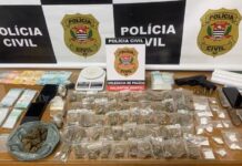 Homem é preso com porções de maconha, drogas sintéticas e munições de uso restrito