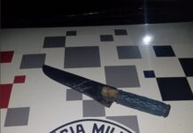 Homem é preso após ameaçar a própria mãe com uma faca em Cardoso