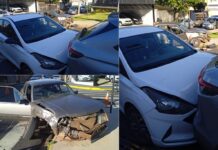 Acidente entre três carros deixa mulher ferida em Votuporanga