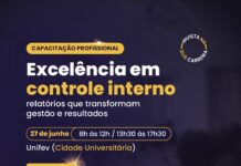 Curso sobre “Excelência em controle interno” é transferido para o dia 27 de junho