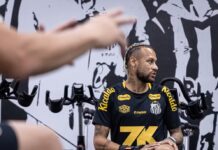 Neymar é preservado de treino do Santos após alcançar maior sequência de jogos em dois anos