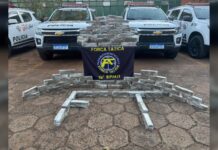 Polícia Militar apreende 60,5 kg de maconha e desarticula esquema de tráfico em Santa Fé do Sul