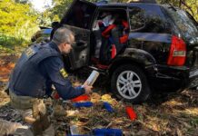 Dupla é presa em carro carregado com maconha durante perseguição policial em rodovia de José Bonifácio