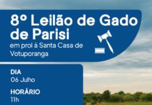 Solidariedade: Parisi realiza 8º Leilão de Gado em prol da Santa Casa