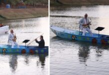 Pôr do sol ao som do sax: atração surpresa encanta público no Fliv 2025