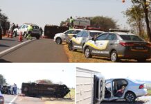 Carro e van batem de frente e acidente deixa feridos em Neves Paulista