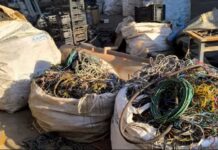 Duas toneladas de fios de cobre furtado são apreendidas durante operação em Votuporanga e região