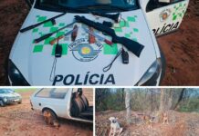 Dupla é multada por caçar sem autorização em Cardoso