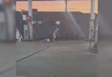 Homem é preso após ser filmado agredindo e arrastando namorada pelos cabelos em posto de combustível