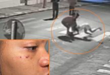 Grávida agredida com socos e chutes por motorista no meio da rua diz que foi atingida pelo retrovisor e apanhou ao questionar: ‘Vai passar por cima?’